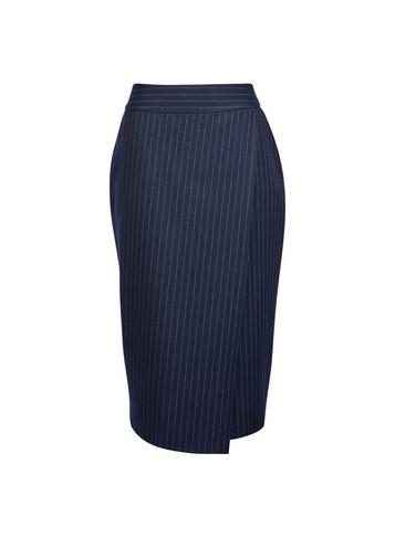 Dorothy Perkins *tall Navy Pinstripe Skirt