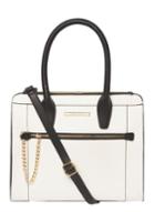 Dorothy Perkins Bone And Black Chain Tote Bag