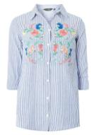 Dorothy Perkins Blue Striped Prairie Shirt