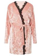 Dorothy Perkins Blush Velvet Dressing Gown