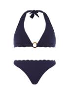 Dorothy Perkins *dp Beach Navy Tortoise Ring Bikini Set