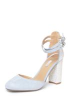 Dorothy Perkins Blue 'gally' Glitter Court Shoes