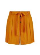 Dorothy Perkins Mustard Button Front Shorts