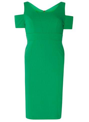 Dorothy Perkins Petite Green Pencil Dress