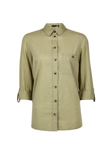 Dorothy Perkins Sage Slub Shirt