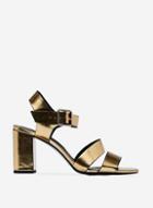 Dorothy Perkins Gold Betty Heeled Sandals
