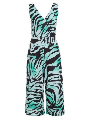 *quiz Multi Colour Zebra Print V-neck Jumpsuit