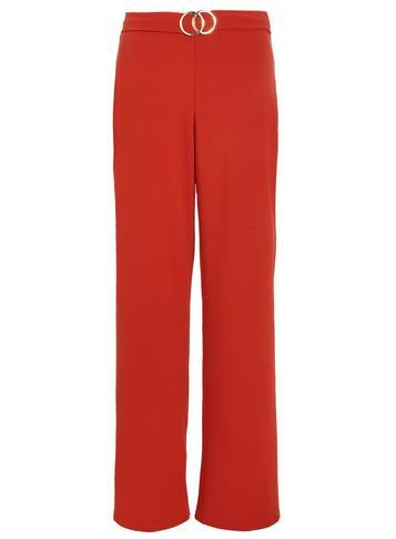 Dorothy Perkins *quiz Rust Gold Buckle Trousers