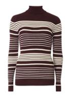 Dorothy Perkins Aubergine Stripe Roll Neck Jumper