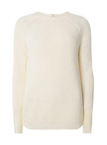 Dorothy Perkins *tall Ivory Zip Back Crew Neck Jumper