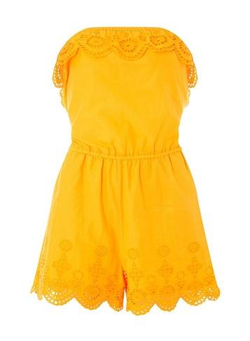Dorothy Perkins *dp Beach Ochre Bandeau Playsuit