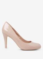 Dorothy Perkins Nude Patent Dallas Court Shoes