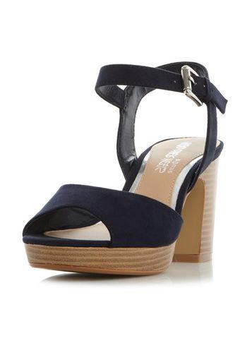 Dorothy Perkins *head Over Heels By Dune Navy 'jewel' High Heel Sandals