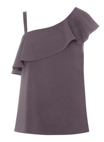 Dorothy Perkins Charcoal One Shoulder Top