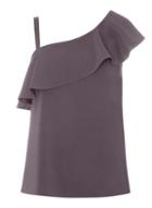 Dorothy Perkins Charcoal One Shoulder Top