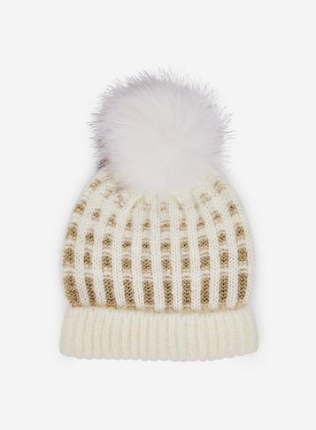 Dorothy Perkins Cream Charity Pom Pom Hat
