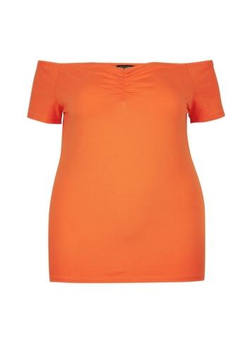 Dorothy Perkins *dp Curve Red Ruched Bardot Top