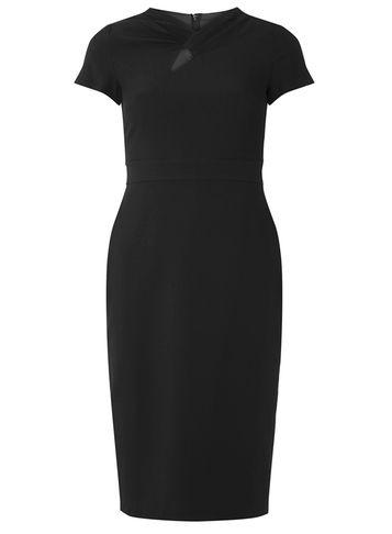 Dorothy Perkins Black Twist Neck Pencil Dress