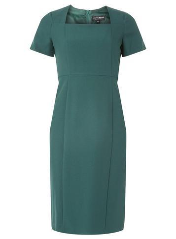 Dorothy Perkins Green Square Neck Pencil Dress