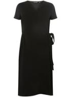 Dorothy Perkins Dp Curve Black Wrap Fit And Flare Dress