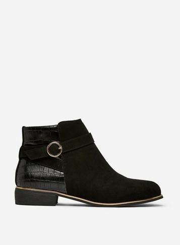Dorothy Perkins Black Mina Jodhpur Ankle Boots