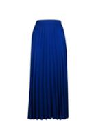 Dorothy Perkins *tall Cobalt Blue Pleated Skirt
