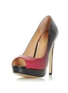 Dorothy Perkins *head Over Heels 'calley' Peep Toe Court Shoe