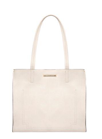 Dorothy Perkins Cream And Tan Wing Shopper Bag