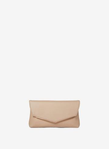Dorothy Perkins Nude Metal Bar Clutch