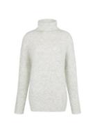 Dorothy Perkins *tall Grey Boucle Roll Neck Jumper