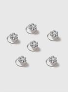 Dorothy Perkins Silver Look Rhinestone Spiral Hair Clips