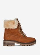 Dorothy Perkins Wide Fit Tan Millie Hiker Boots
