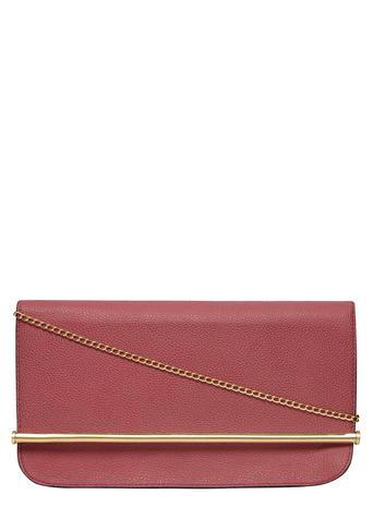 Dorothy Perkins Raspberry Roll Bar Clutch