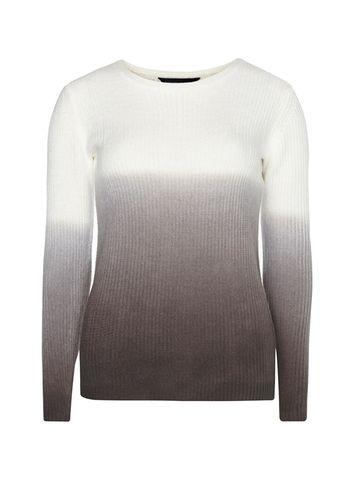 Dorothy Perkins Charcoal And Ivory Dip Dye Jumper