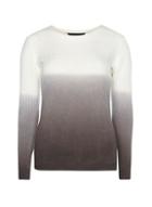 Dorothy Perkins Charcoal And Ivory Dip Dye Jumper