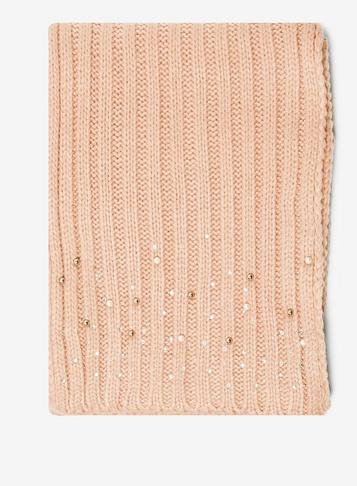 Dorothy Perkins Pink Pearl Embellished Scarf