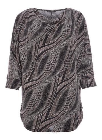 Dorothy Perkins *quiz Silver Glitter Batwing Top