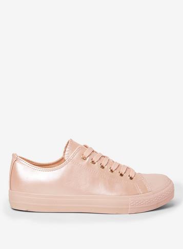 Dorothy Perkins Pink Pu Ingrid Trainers