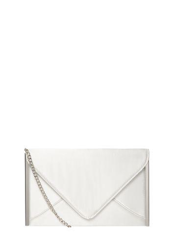 Dorothy Perkins *showcase Ivory Satin Clutch Bag