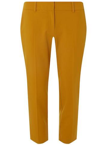 Dorothy Perkins Petite Ochre 'naples' Ankle Grazer Trousers