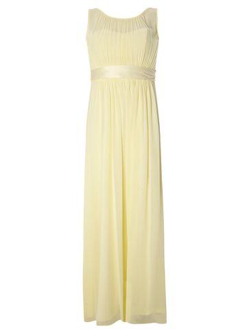 Dorothy Perkins *showcase Petite Lemon 'natalie' Maxi Dress