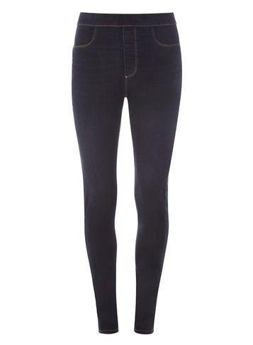 Dorothy Perkins *tall Blue And Black Eden Ankle Grazer Jeggings