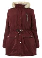 Dorothy Perkins *dp Curve Burgundy Puffer Jacket