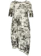 Dorothy Perkins *izabel London Monochrome Abstract Print Midi Shift Dress
