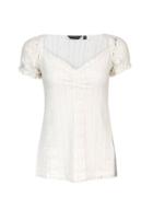 Dorothy Perkins *tall Ivory Lace Milkmaid Top