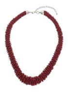 Dorothy Perkins Red Beaded Necklace