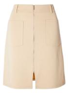 Dorothy Perkins Nude Ponte Extended Zip A-line Skirt