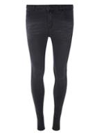 Dorothy Perkins Premium 'bailey' Wash Black Super Skinny Stretch Jeans