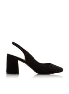 *head Over Heels By Dune Black Carella Ladies Mid Heel Shoes