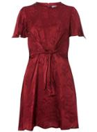 Dorothy Perkins Petite Port Knot Front Fit And Flare Dress